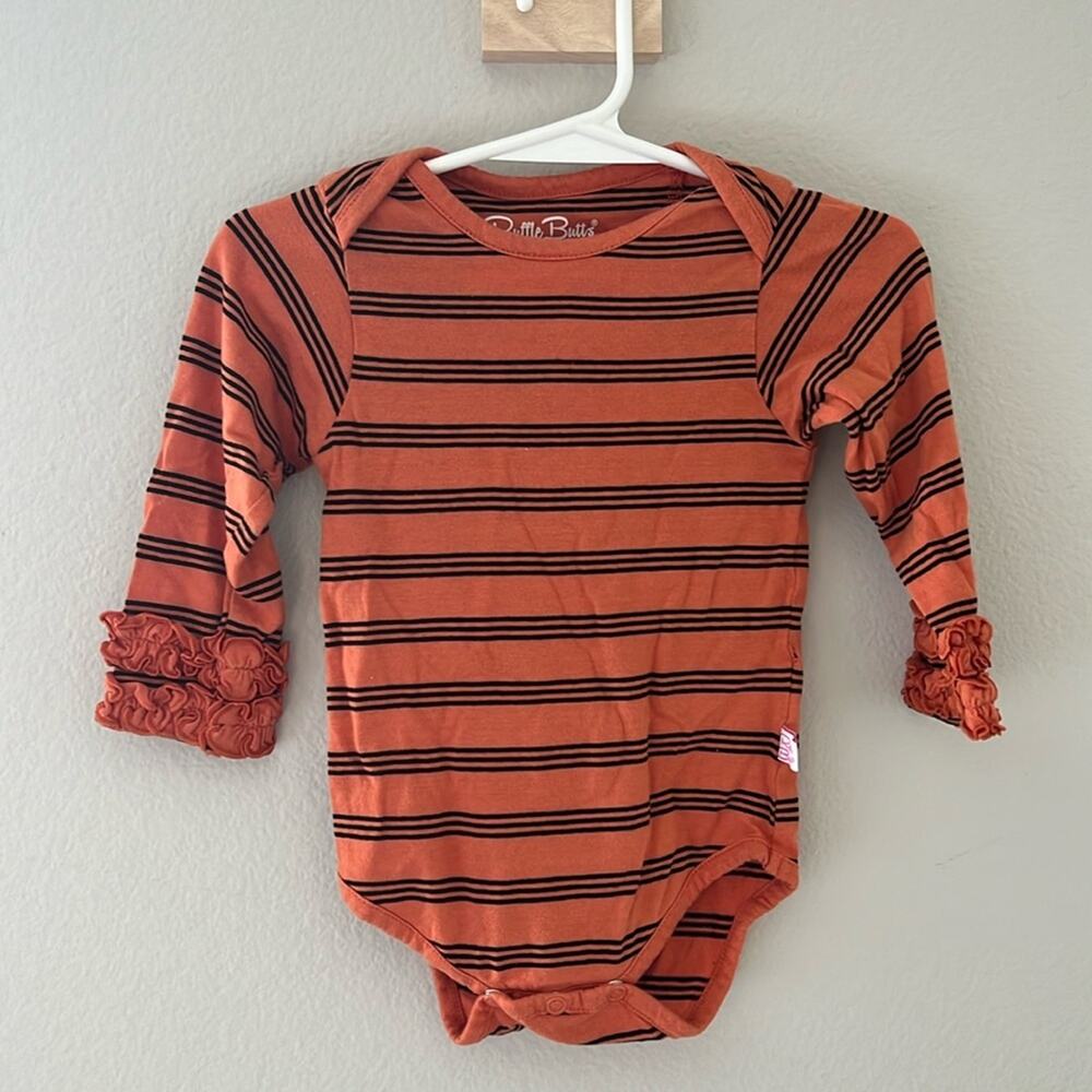 Ruffle Butts Striped Ruffle Onesie | Size 12-28m‎